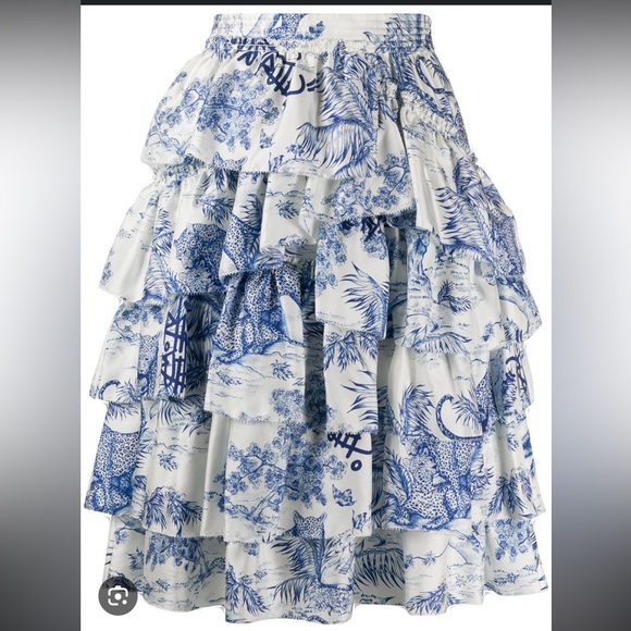Zadig & Voltaire Printed Ruffled Skirt - Picture 2 of 11